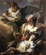 TIEPOLO, Giovanni Domenico, The Angel Succouring Hagar